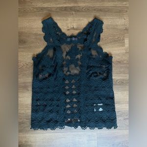 GAIA Italy crocheted vest